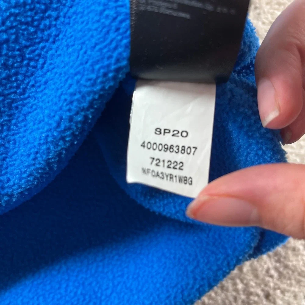 The North Face Fleece Sweatshirt Mens XL‎ Blue Quarter Zip Pullover
